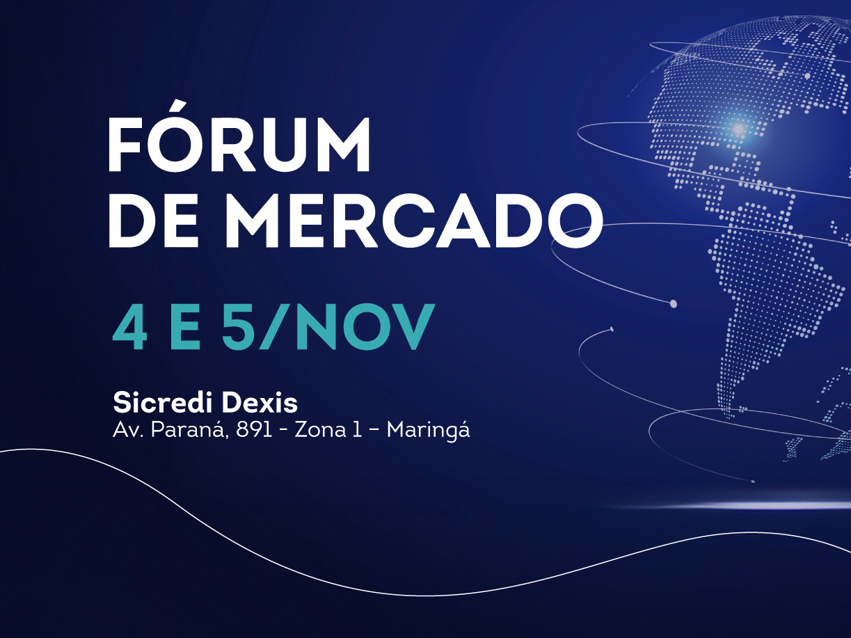 Fórum de Mercado será realizado com especialistas em comércio exterior, dias 4 e 5 de novembro, em Maringá