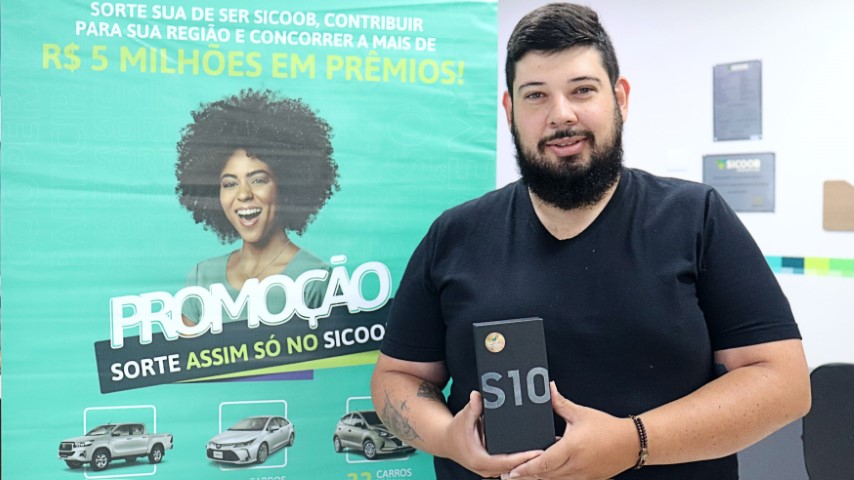 SICOOB CREDICAPITAL: Cooperado de Santa Tereza do Oeste é premiado na campanha “Sorte Assim só no Sicoob”