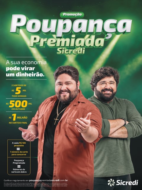 SICREDI: Campanha vai distribuir R$ 2,5 milhões em prêmios aos associados