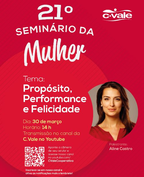 C.VALE: 21º Seminário da Mulher será realizado dia 30 de março