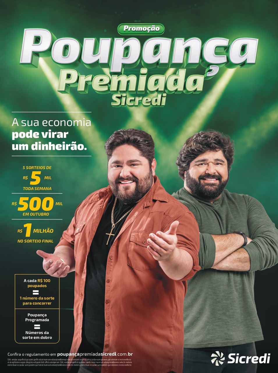 SICREDI II: César Menotti &amp; Fabiano protagonizam nova campanha de incentivo à poupança