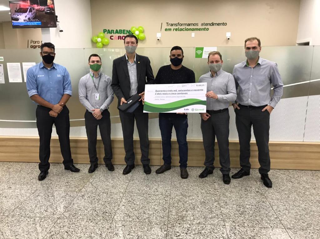 SICREDI ALIANÇA: Associado de Guaíra (PR) é premiado no sorteio do Seguro Vida Mais Premiada 