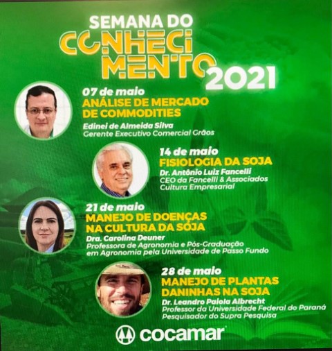 COCAMAR: Semana do Conhecimento analisa a soja em maio