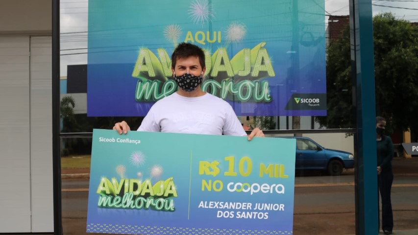 SICOOB CONFIANÇA: Cooperado é premiado na campanha “Crédito pra vida melhorar”