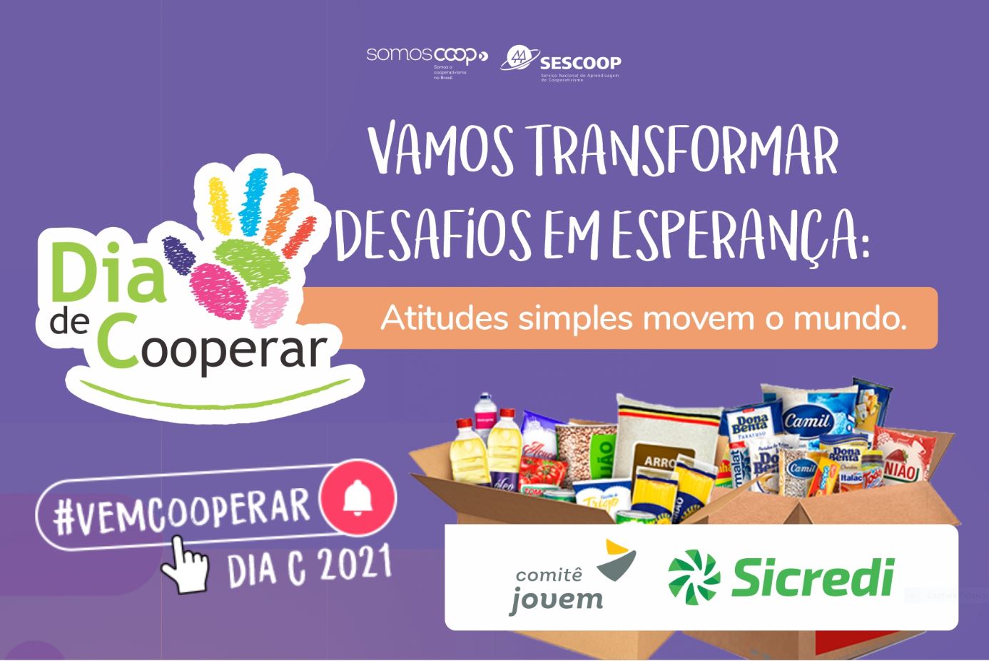 SICREDI FRONTEIRAS: Dia C mobiliza cooperativas em ações de solidariedade