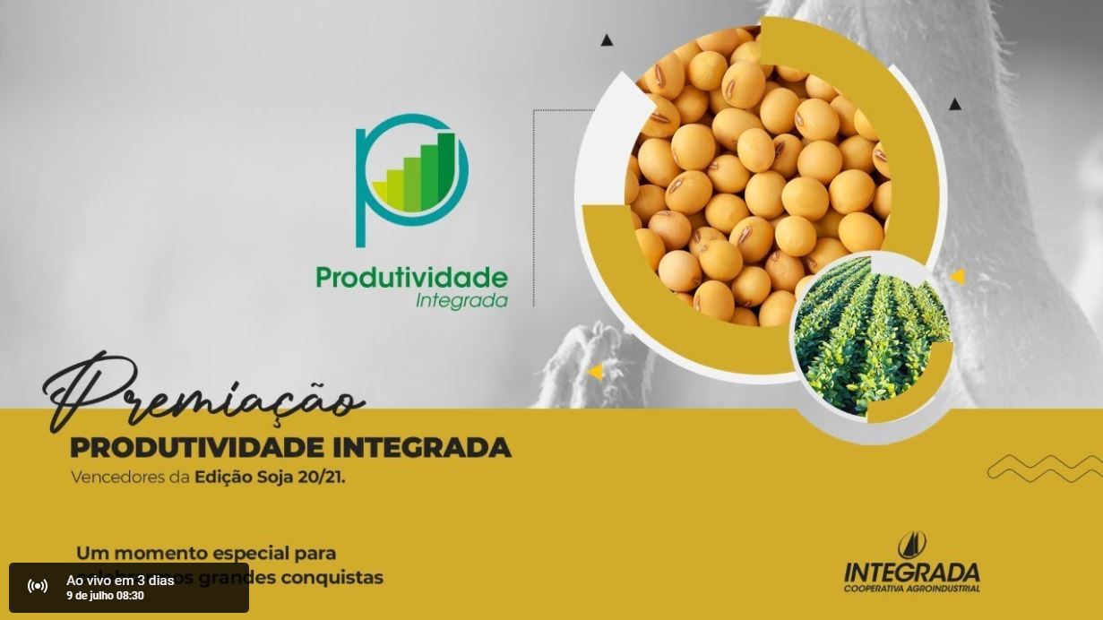INTEGRADA I: Cooperativa divulga resultado do Programa de Produtividade de Soja 2020/2021