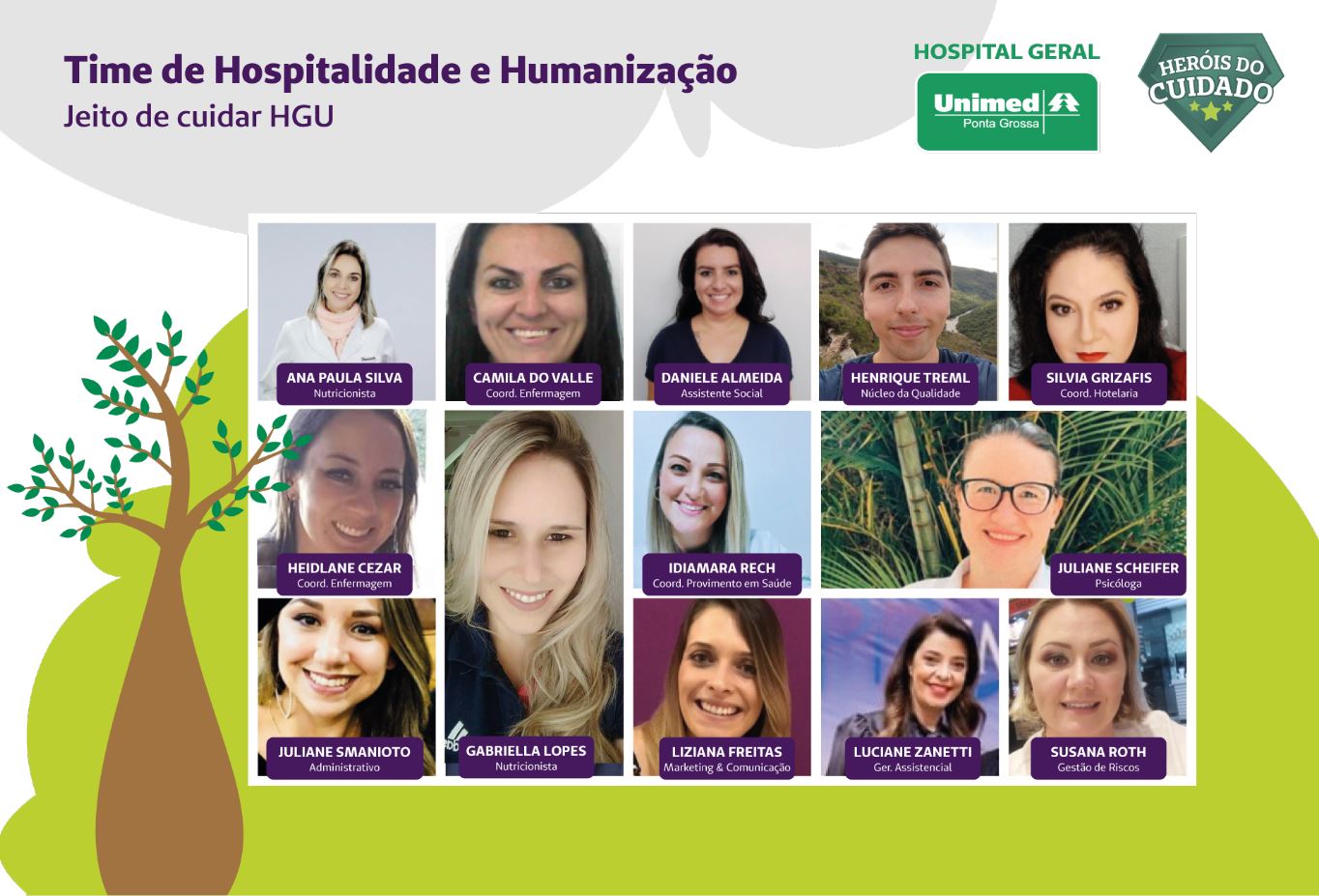 UNIMED PONTA GROSSA: HGU formaliza instituição do time Jeito de Cuidar