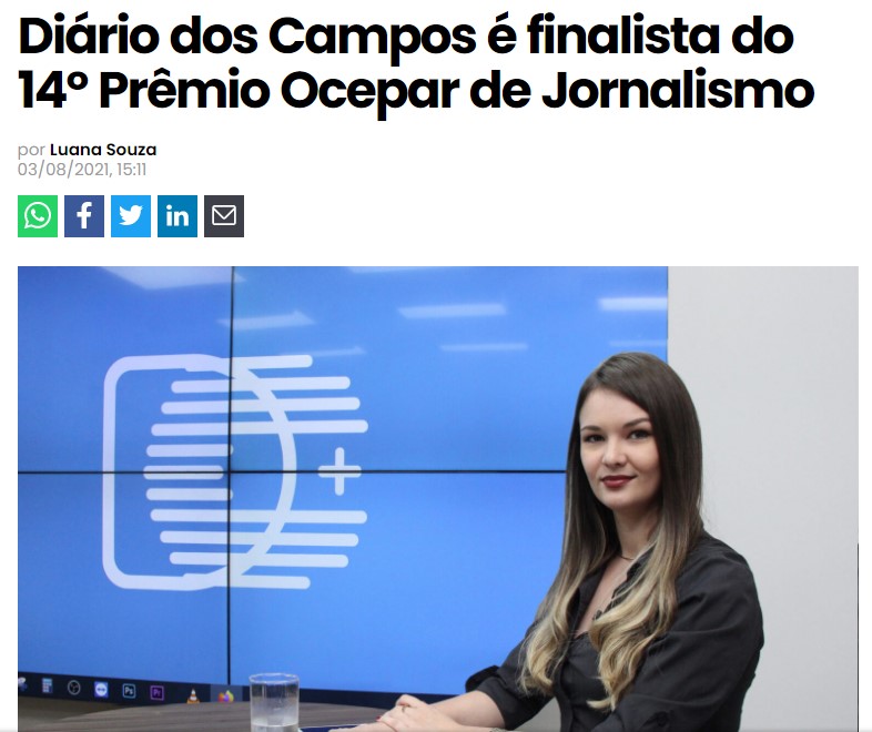 COMUNICAÇÃO: Veículos de imprensa repercutem anúncio de finalistas do Prêmio Ocepar de Jornalismo