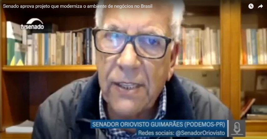 SENADO II: Senador Oriovisto Guimarães faz alerta durante votação em plenário 