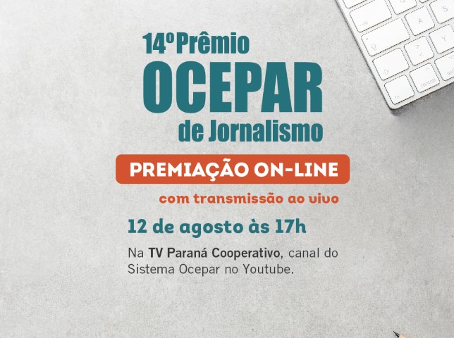PRÊMIO OCEPAR: Vencedores serão conhecidos nesta quinta-feira, a partir das 17h, pela TV Paraná Cooperativo 