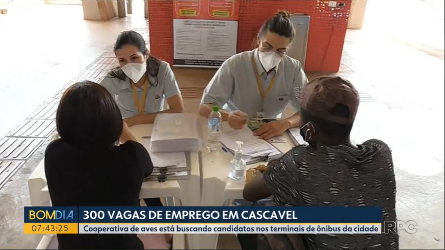 MÍDIA: Reportagem destaca 300 vagas de empregos ofertadas por cooperativa no Oeste do Estado