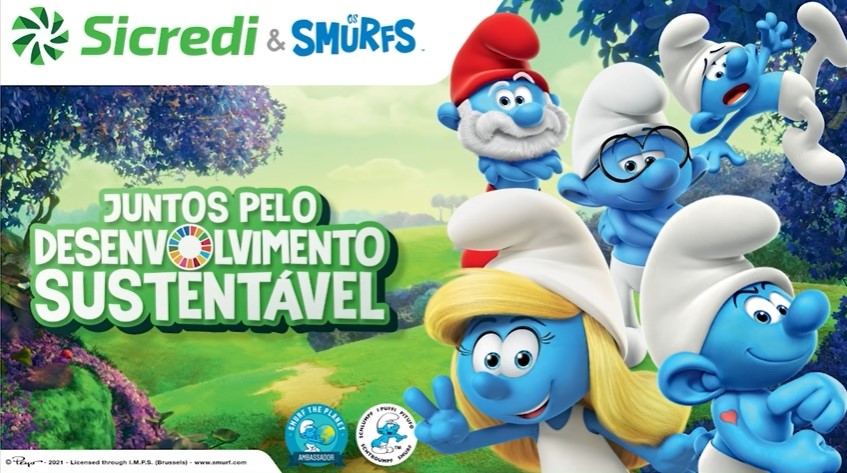 SICREDI: Parceria com Smurfs alcança 2 milhões de visualizações