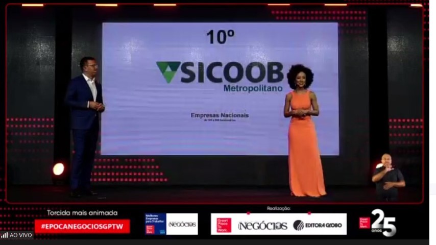 SICOOB METROPOLITANO: Cooperativa de Maringá é a 10ª melhor empresa para trabalhar no Brasil