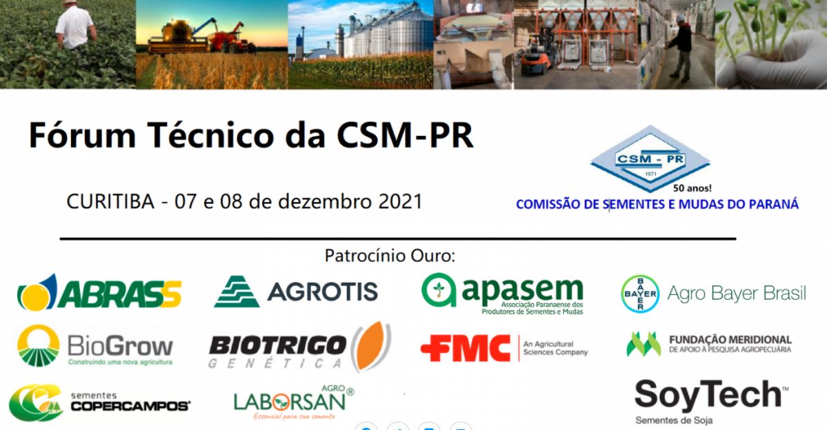 FÓRUM TÉCNICO: CSM Paraná 2021 será realizado em dezembro na cidade de Curitiba 