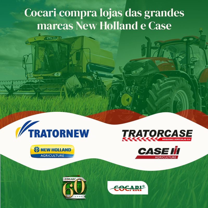 COCARI: Cooperativa compra lojas das grandes marcas New Holland e Case