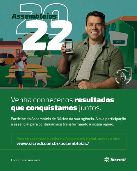 SICREDI VALE DO PIQUIRI: Cooperativa apresenta resultados de 2021 em assembleias digitais