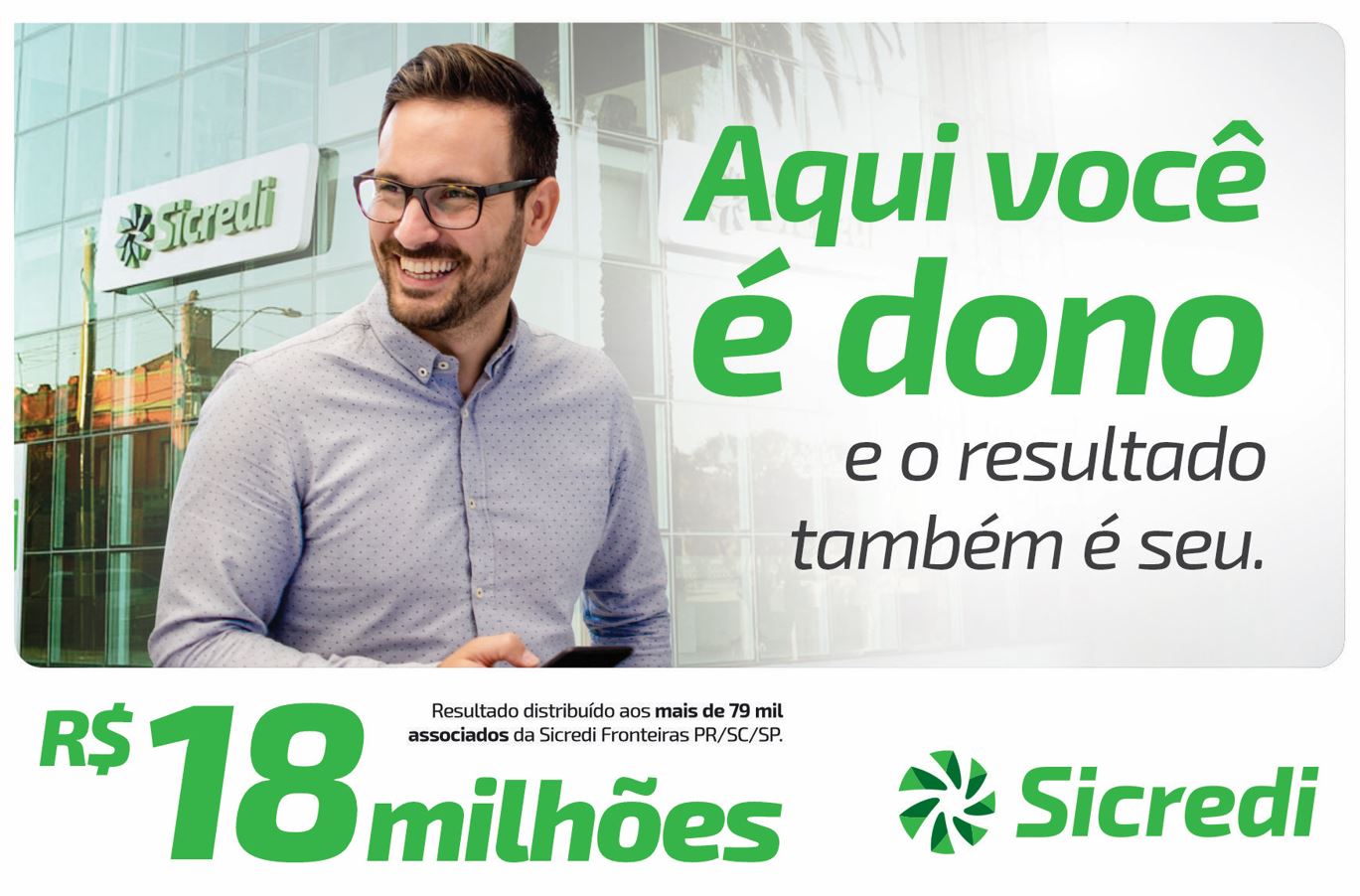 SICREDI FRONTEIRAS: R$ 18 milhões são distribuídos aos associados
