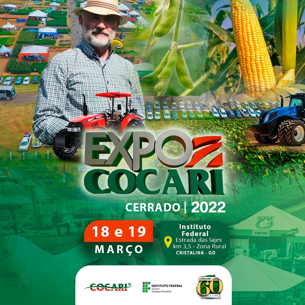 COCARI: Expo Cocari Cerrado será realizada nos dias 18 e 19 de março, em Cristalina (GO)