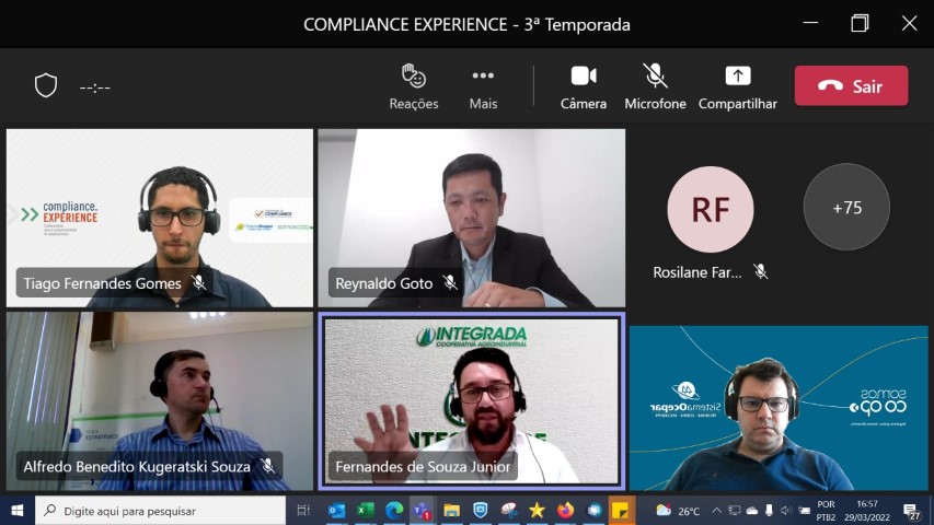COMPLIANCE EXPERIENCE:  Terceira temporada reúne 231 profissionais de mais de 40 cooperativas do Paraná