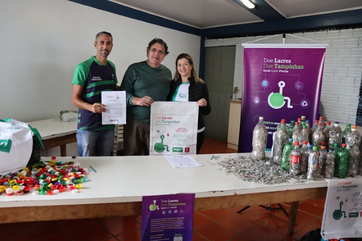 UNIMED CASCAVEL: Em três meses, campanha já arrecadou uma tonelada de lacres e tampinhas