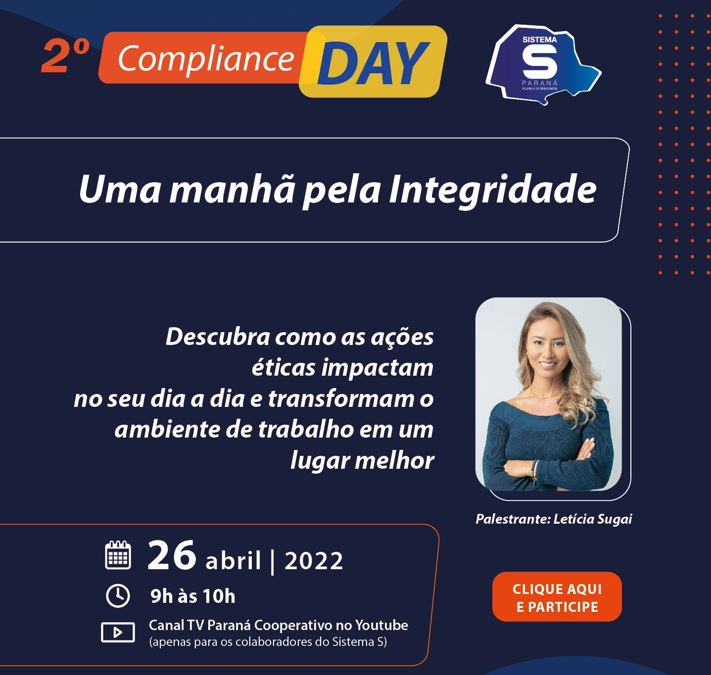 SISTEMA S: Palestra sobre integridade vai mostrar os impactos das ações éticas no ambiente de trabalho 