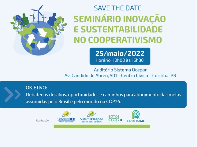 COP26: Inovação e sustentabilidade serão temas de seminário presencial em Curitiba