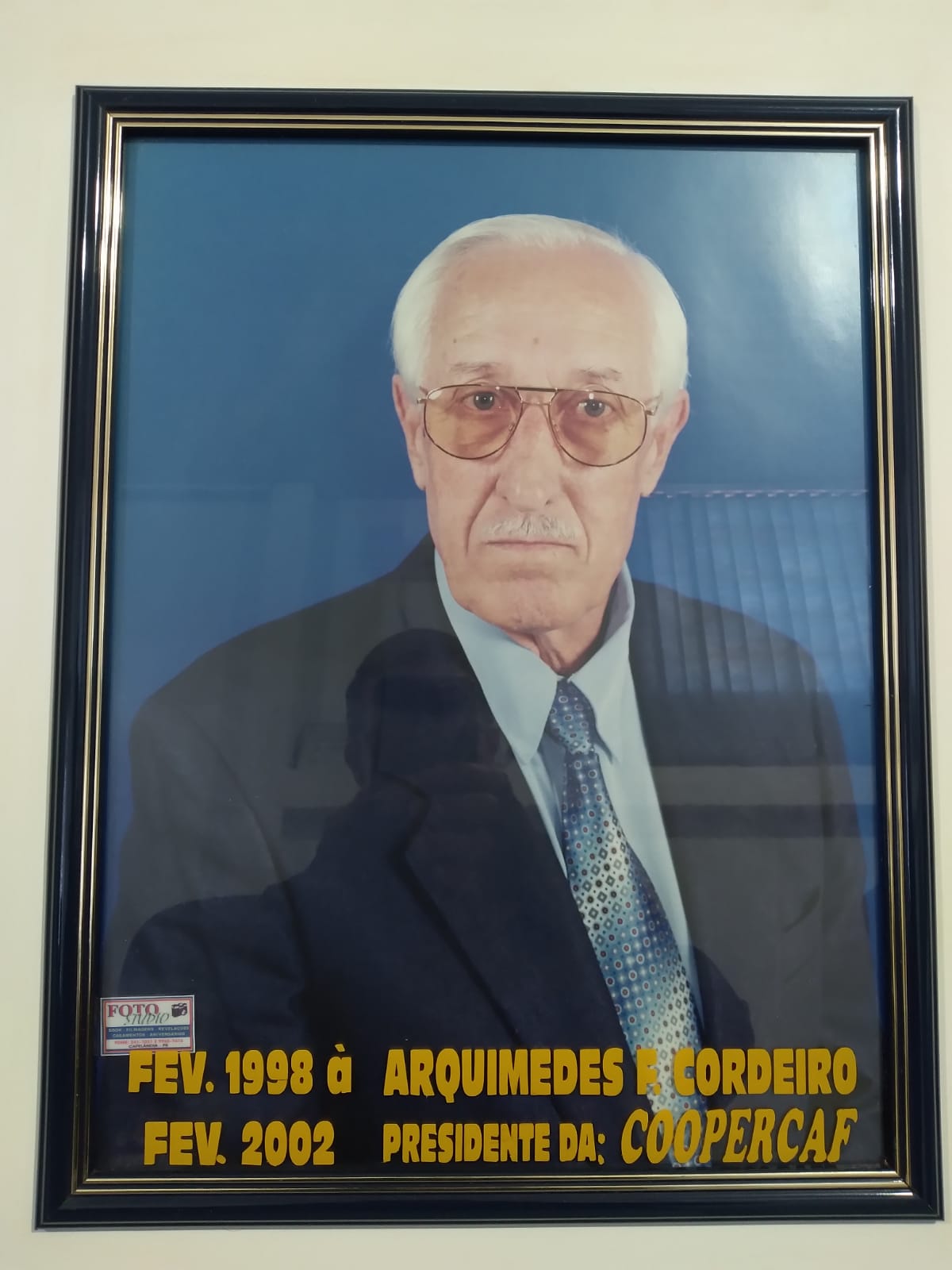 COOPERCAF: Cooperativa comunica o falecimento do primeiro presidente, Arquimedes Fagundes Cordeiro