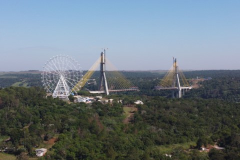 INFRAESTRUTURA: Governador vistoria Ponte da Integração; faltam 100 metros para conexão das duas margens
