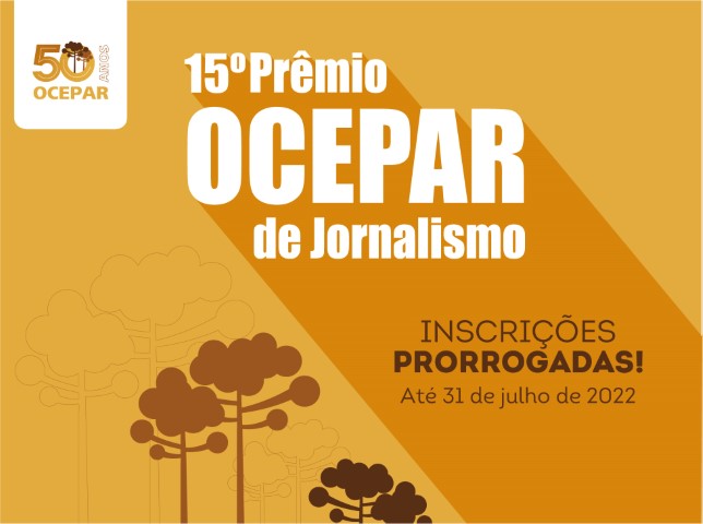 PRÊMIO OCEPAR: Prazos para veiculação e inscrição são prorrogados até 31 de julho