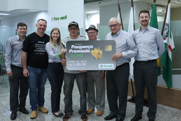 SICREDI ALIANÇA: Associado de Marechal Cândido Rondon ganha R$ 5 mil na campanha Poupança Premiada 
