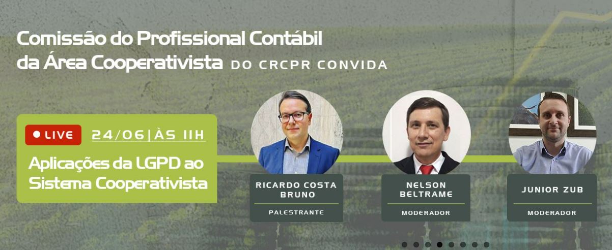 CRCPR: Evento online vai discutir as aplicações da LGPD no sistema cooperativista