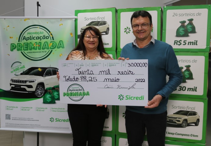 SICREDI PROGRESSO: Campanha Aplicação Premiada já entregou mais de R$ 170 mil em prêmios 