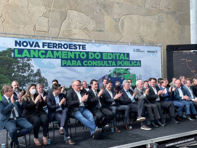 INFRAESTRUTURA: Sistema Ocepar prestigia lançamento do edital de leilão da Nova Ferroeste