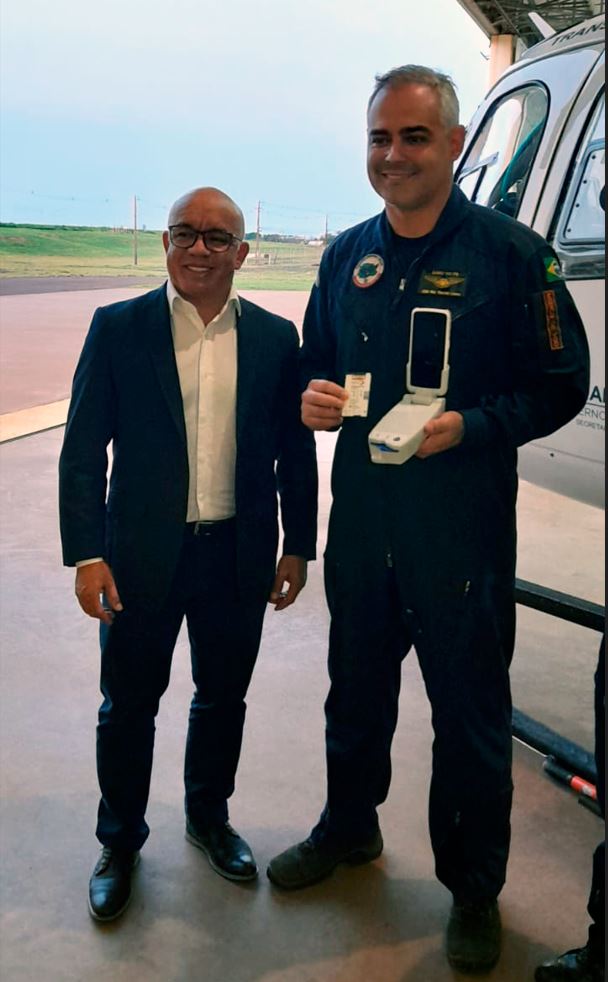 SICREDI DEXIS: Equipamento pioneiro no país é doado para atendimento de operações aéreas do Samu