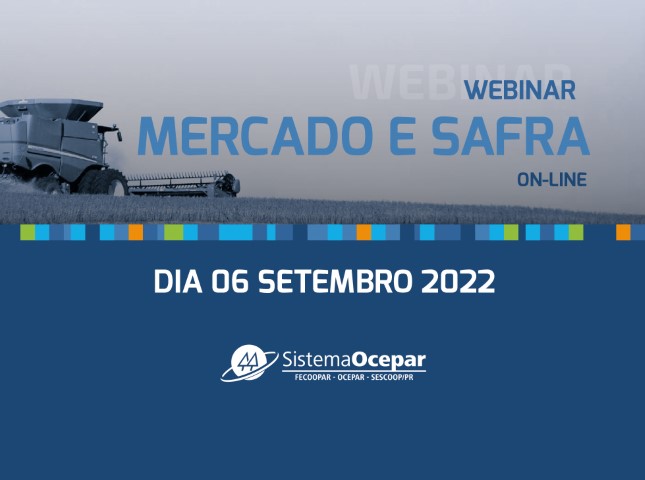 WEBINAR: Seminário vai debater mercados de grãos e de proteína animal; inscrições encerram nesta segunda-feira