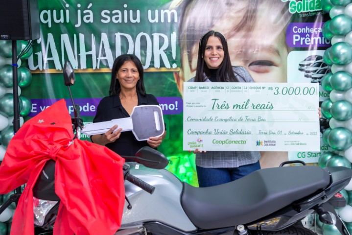 SICREDI DEXIS: União Solidária entrega motos do terceiro sorteio da campanha