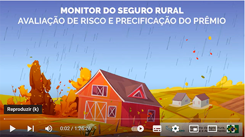 CRÉDITO RURAL: Confira live sobre avaliação de risco e precificação do prêmio do seguro rural
