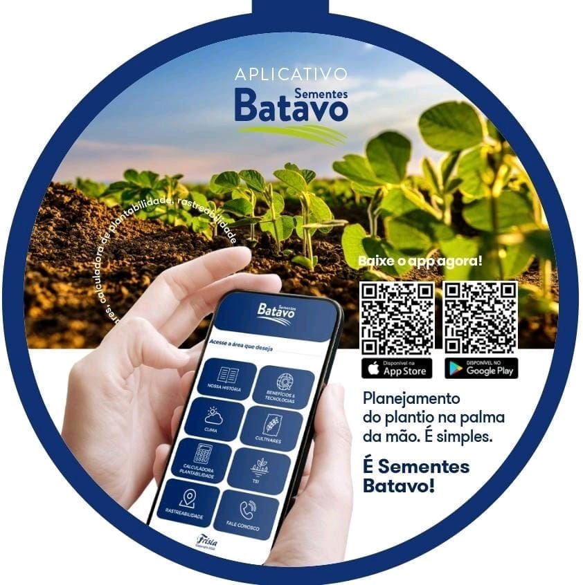 FRÍSIA: Sementes Batavo lança aplicativo gratuito para facilitar a rastreabilidade e calcular a plantabilidade das suas cultivares
