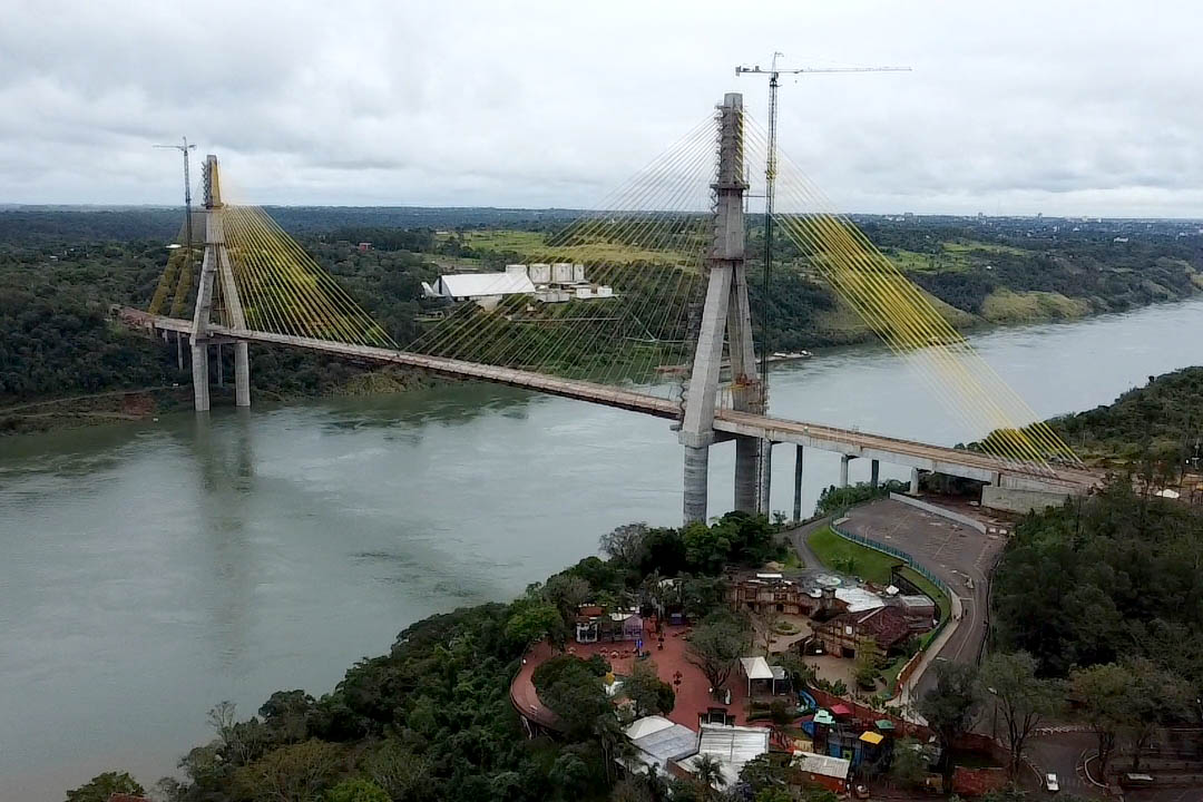 INFRAESTRUTURA: Ponte da Integração em Foz do Iguaçu tem 95,5% das obras concluídas