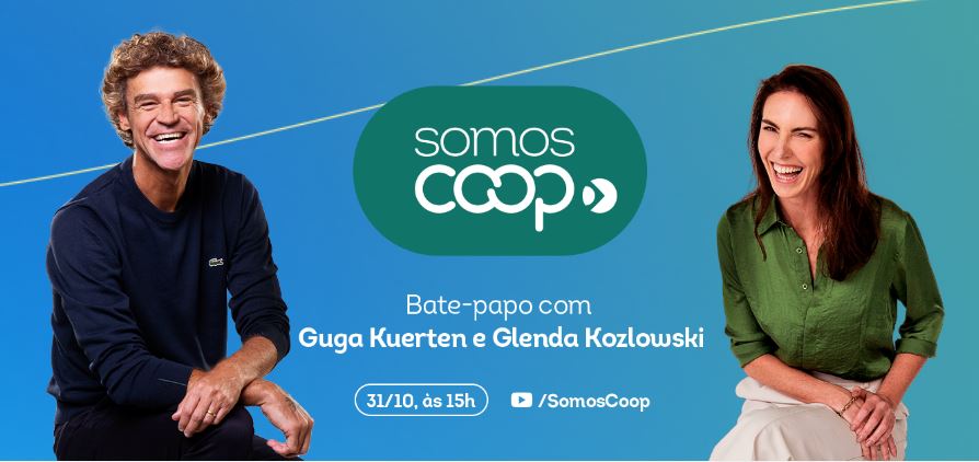 SOMOSCOOP NA ESTRADA: Guga e Glenda Kozlowski participam de bate-papo sobre a nova campanha do cooperativismo