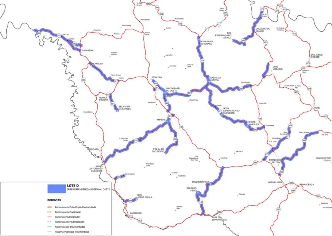 INFRAESTRUTURA: Seis grupos disputam conservação de 1,4 mil km de rodovias do Oeste e Sudoeste
