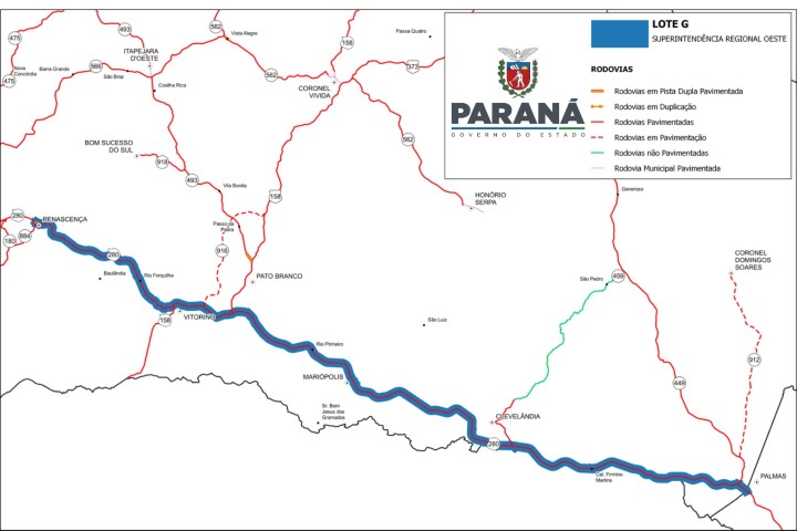 INFRAESTRUTURA: Governo divulga vencedor de licitação para obras de R$ 27,5 milhões na PRC-280