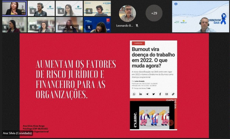 LIVE: Consultora em Saúde no Trabalho orienta agentes das cooperativas sobre a Síndrome de Burnout 