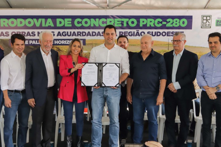 INFRAESTRUTURA: Governador entrega nova PRC-280, revitalizada com concreto