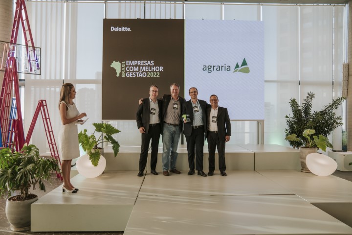AGRÁRIA: Segundo a Deloitte, mais uma vez a cooperativa se destaca entre as empresas com melhor gestão do Brasil