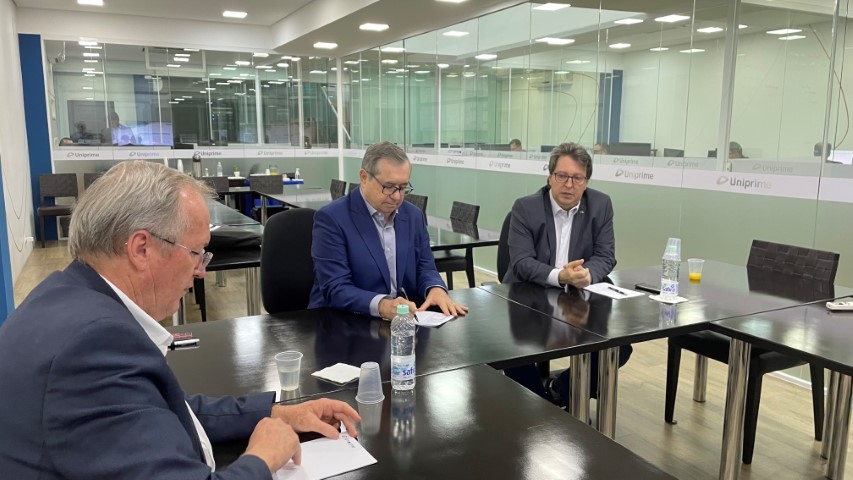 VISITA: Ricken se reúne com diretoria da Central Uniprime