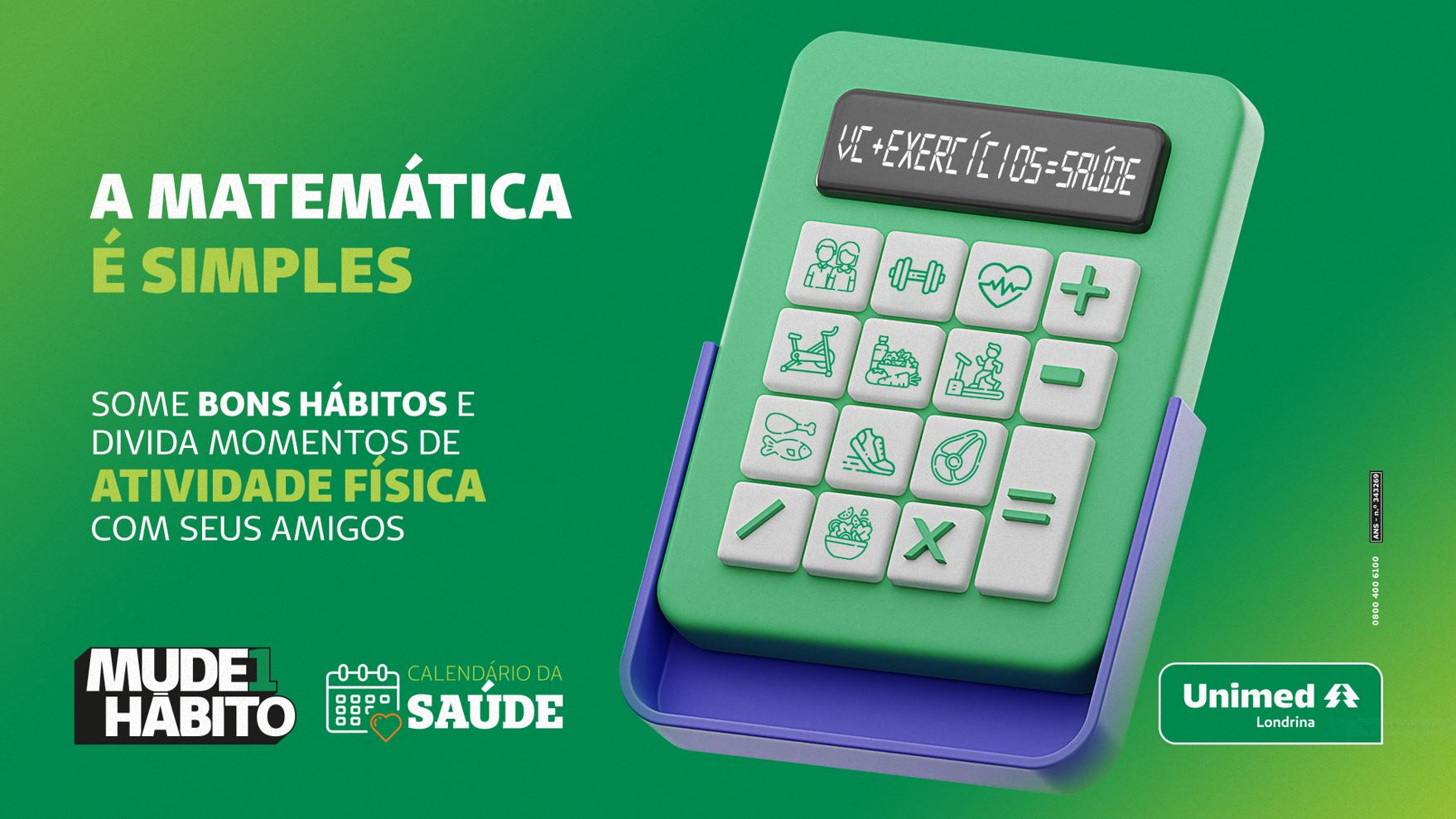UNIMED LONDRINA I: Calendário da Saúde da cooperativa trabalha temática de atividade física em abril e maio 