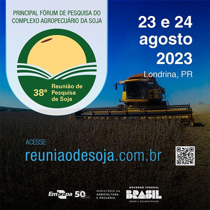 EMBRAPA: Abertas inscrições para Reunião de Pesquisa de Soja