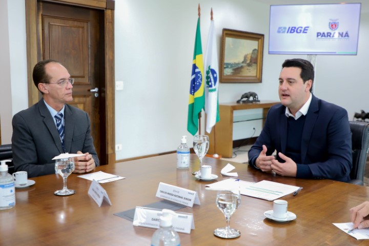 ECONOMIA III: Governador recebe presidente do IBGE e destaca que novo Censo vai orientar as políticas públicas