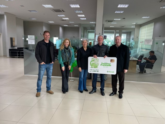 CRÉDITO: Poupança Premiada Sicredi tem ganhador de Carambeí 